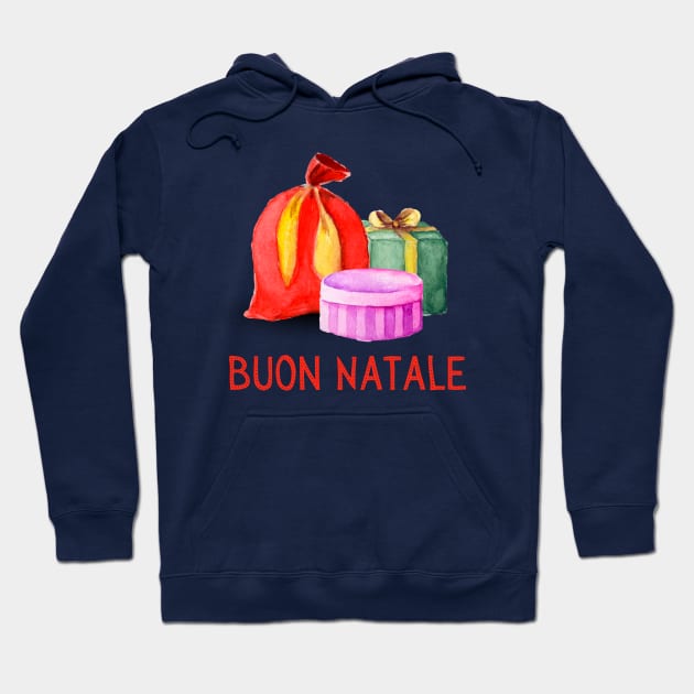 Buon Natale Italian Christmas Gift Italy Polyglot Hoodie by InnerMagic